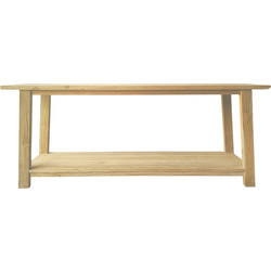 Κονσόλα Decoza teak ξύλο σε φυσική απόχρωση 200x40x80εκ