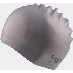 SPEEDO Adult Plain Moulded Silicone Cap Σκουφάκι σε Γκρι Χρώμα