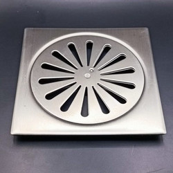 Σχάρα δαπέδου τετράγωνη ασφαλείας INOX 120mmΧ120mm
