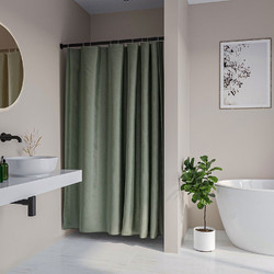 Κουρτίνα Μπάνιου Πλαστική Cosima Green Sealskin 180Πx200Υ PEVA
