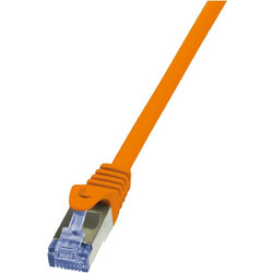 LogiLink S/FTP Cat.6a Καλώδιο Δικτύου Ethernet 0.25m Orange