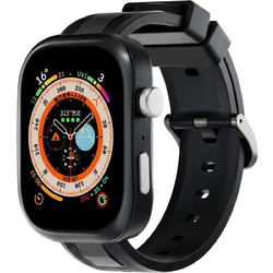 Smartwach H01 - Μαύρη κάσα / Μαύρο λουρί σιλικόνης