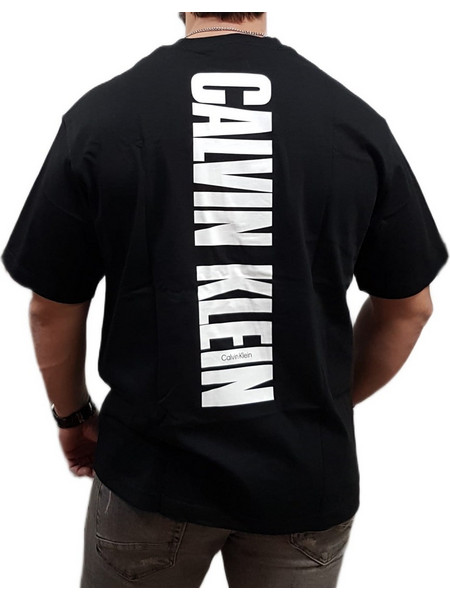 Calvin Klein - LV04RB851G UB1- Back Big Logo Tee - Black - Regular Fit - Μπλούζα Μακό - black