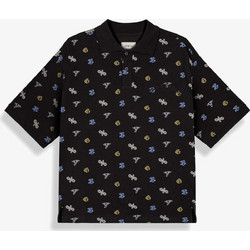 Grimey Chief Watcher All Over Print Ανδρική Μπλούζα Polo Μακρυμάνικη Μαύρη GAPLS784-BLK