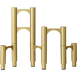 Κηροπήγιο Compono 12,6x2,8x12cm Gold Aytm Αλουμίνιο