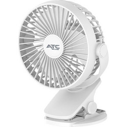ATC DF-01 Μίνι Επαναφορτιζόμενος Ανεμιστήρας Γραφείου 5" με Κλιπ Λευκό