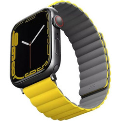 Uniq Revix Reversible Λουράκι Σιλικόνης Mustard / Khaki (Apple Watch 42 / 44 / 45mm)