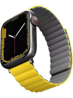 Uniq Revix Reversible Λουράκι Σιλικόνης Mustard / Khaki (Apple Watch 42 / 44 / 45mm)