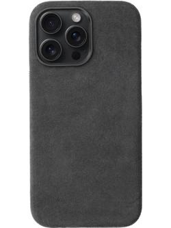 Θήκη iPhone 16 Pro Max Rosso Avanti Back Cover από Premium Alcantara με MagSafe - Gray (8719246549724)