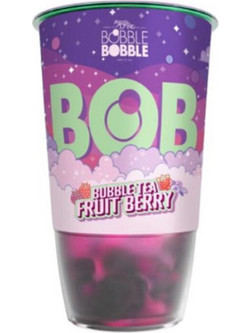Bubble Tea Fruit Berry 360ml | 6 τεμάχια | Bobble Bobble