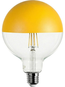 Creative Cables Λαμπτήρας LED Maria G125 4,8W 806Lm Filament E27 2700K Ρυθμιζόμενης έντασης - Κίτρινο - Creative Cables - FL-LEDGMGIA