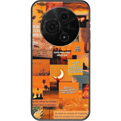 Aesthetic Orange TCL 605 Black TPU (Μαύρη Σιλικόνη)