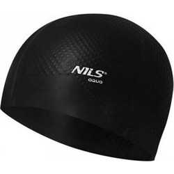 Σκουφάκι Σιλικόνης Nils Aqua NQC Μαύρο με Dots