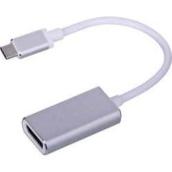 Orico Μετατροπέας USB-C / DisplayPort male σε USB-C / DisplayPort female Γκρι 1τμχ (XC-103-SV-BP)
