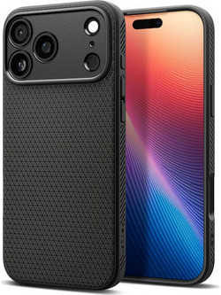 Spigen Liquid Air Back Cover Σιλικόνης Matte Black (iPhone 17 Pro) ACS10331