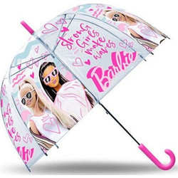 Barbie Παιδική Ομπρέλα Μπαστούνι Πολύχρωμη με Διάμετρο 46εκ. DMRH5WMBM