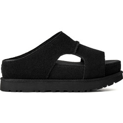 UGG Goldenstar Γυναικεία Σανδάλια Suede Μαύρα 1175132-BLK