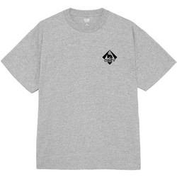Obey Icon Pyramid Classic T-Shirt Ανδρική Κοντομάνικη Μπλούζα Cotton Regular Fit - Heather Grey 165264393-HEA