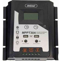 Andowl Ρυθμιστής Φόρτισης Φωτοβολταϊκών 50Amber MPPT 30A - Solar Charge Controller 075880