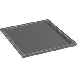 Δίσκος Καφέ Sanco Hotel Amenities 00137-Μ118 Anthracite Grained 30x30x1cm 00137-Μ118