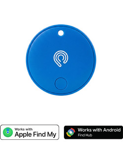 Hyperloq MiniTag Dual Anti-Lost Tracker Apple Find My / Google Find My Device Blue 1 Pack