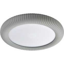 InLight Inlight Φωτιστικό Οροφής Γύψινο LED 36W, 3000K, Γκρι D:40x6,5cm(42054-Gray)