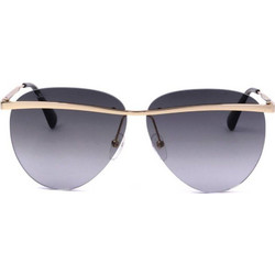Max & Co MO0017 32B Γυναικεία Γυαλιά Ηλίου Aviator Μεταλλικά Ασημί με Μαύρο Polarized Φακό