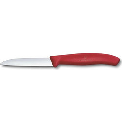 Μαχαίρι Κουζίνας 8cm Ευθύ Κόκκινη Λαβή Swiss Classic - VICTORINOX