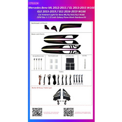 Ατμοσφαιρικός Φωτισμός Mercedes Benz ML/GL/GLE/GLS Class W166 2012-2019 OEM Ambient Light Kit 1:1