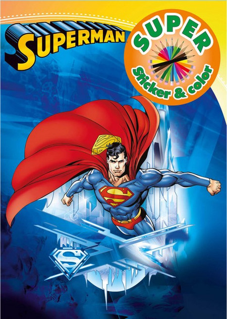 Βιβλίο Ζωγραφικής + Αυτοκόλλητα, Superman