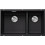 Blanco Subline 430/270-U Υποκαθήμενος Νεροχύτης Γρανίτη Black 525991 75.5x46cm