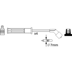 Bosch Σετ Καλωδίων Υψηλής Τάσης - 0 986 357 255