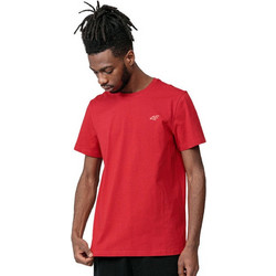 4F Ανδρικό T-shirt 4FWMM00TTSHM3341-62S Κόκκινο