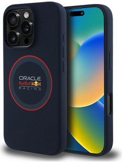 Red Bull Σιλικόνη Red Ring MagSafe - θήκη για Apple iPhone 16 Pro Max - Μπλε