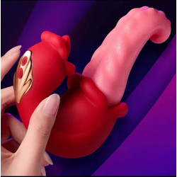 Ophelia's Dream Toys- Vibrating and rotating double pleasure toy- 10TD-048