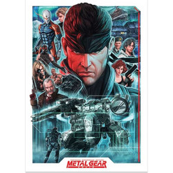 Metal Gear Solid - Art Print Montage Limited Edition 42 x 30cm
