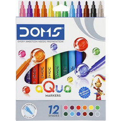 Doms Μαρκαδόροι Νερού 12τμχ. Ψιλής Γραφής 2.5mm 80605