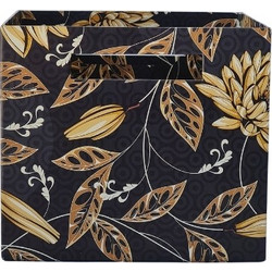 Χειροποίητο Κουτί Cube Gold Leaves 20χ20χ18cm