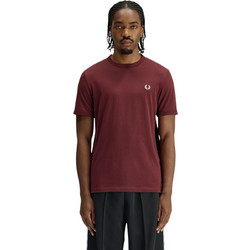 Fred Perry Ανδρική Μπλούζα Ringer T-Shirt M3519-K22 Μπορντό
