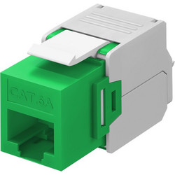 GOOBAY Keystone module RJ45 CAT 6A 90687, UTP, πράσινο