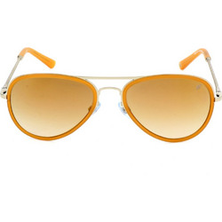 Web WE0145 32G Γυναικεία Γυαλιά Ηλίου Aviator Μεταλλικά Ασημί με Κίτρινο Φακό