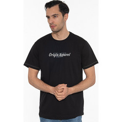 ORIGIN T-Shirt Λαιμόκοψη Με Στάμπα 232707 ΜΑΥΡΟ ΜΑΥΡΟ