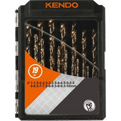 Kendo 11604134 Σετ Τρυπανιών Κοβαλτίου HSS-CO 19TMX 11604134