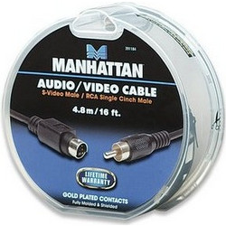 Manhattan καλώδιο RCA σε S-Video M/M 4.8m
