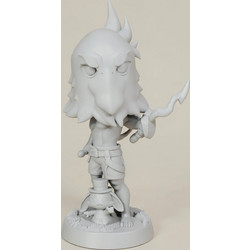Άβαφη 3D Φιγούρα Sunraku Chibi για Βάψιμο DIY (Δώρο τα Χρώματα)