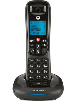 Motorola CD4001 Ασύρματο Τηλέφωνο με Ανοιχτή Ακρόαση Μαύρο