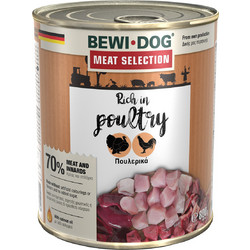 Bewi Dog Meat Selection Poultry 800gr