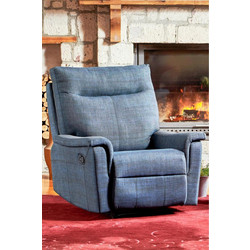 Stewe Home Πολυθρόνα Μπλε 45x90x45