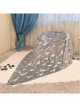 ΚΟΥΒΕΡΤΑ FLEECE ΦΩΣΦΟΡΙΖΕ ΔΕΙΝΟΣΑΥΡΟΙ ΓΚΡΙ ΑΣΠΡΟΙ 150Χ200