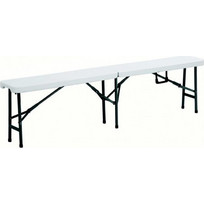 Catering Παγκάκι Βαλίτσα 183x28x44εκ Χρώμα Λευκό